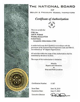Certificate of Authorization